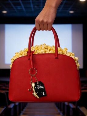 The Devil wears Prada2 Handbag /Popcorn  Bucket with Charm NWT